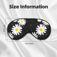 thumbnail image 5 of Naloa Daisies Flowers Print Sleep Mask for Sleeper, Light Blocking Sleeping Eye Mask for Women Men, Eye Shade with Adjustable Strap for Travel, Nap,Meditation, 5 of 7