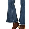 thumbnail image 6 of MODA NOVA Juniors Vintage Long Pants Classic High Waist Denim Bell Bottoms Jeans, 6 of 6