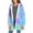 Light Blue, variant on Women's Fuzzy Fleece Pullover Hoodies, Casual Button down Overcoat with Pocket, Warm Winter Style