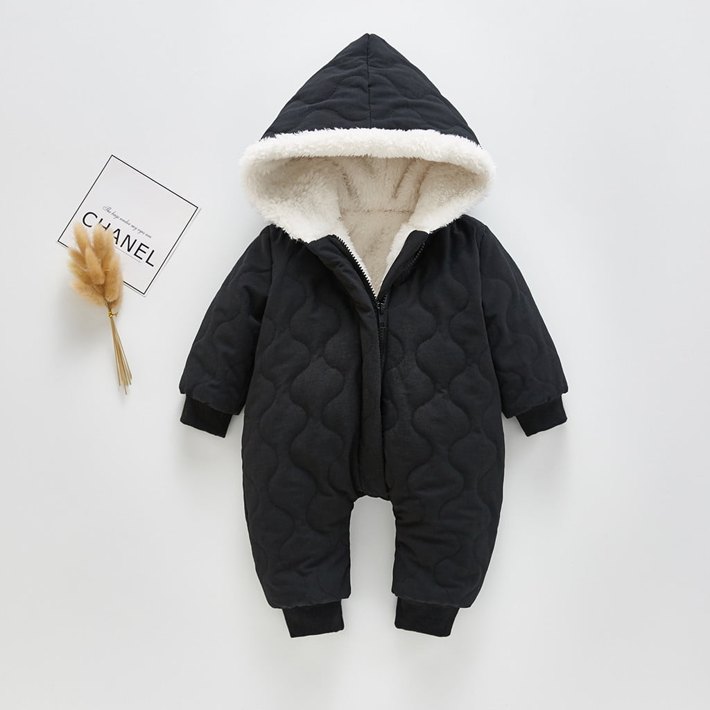 DAETIROS Breathable Baby Kid Girl Baby Winter Jacket Zip Thick Snowsuit