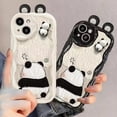 thumbnail image 2 of Phone Case For Xiaomi Redmi Note 13 Pro 12 4G 8 11 10 13 Pro Plus 12S Redmi 12 13C 12C 9C 10C 9A A1 A2 Plus Cover Cute 3D Panda, 2 of 5