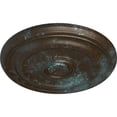 thumbnail image 3 of Ekena Millwork 15 3/4"OD x 1 1/2"P Devon Ceiling Medallion (Fits Canopies up to 3 5/8"), Hand-Painted Bronze Blue Patina, 3 of 6