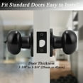 Probrico 10 Pack Keyless Privacy Door Knob, Matte Black Round Lockset