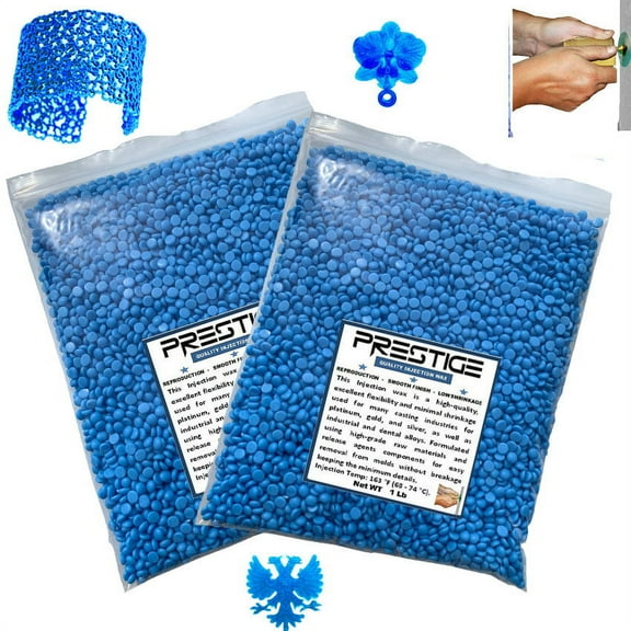 Prestige Injection Wax Flexible Light Blue Beads Jewelry Lost Wax Casting 2 Lb