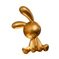 thumbnail image 1 of Estatua de conejo, figura de conejo, escultura de resina única, adorno de animal para sala de estar, armario, TV, mesa, decoración del hogar, 1 of 9