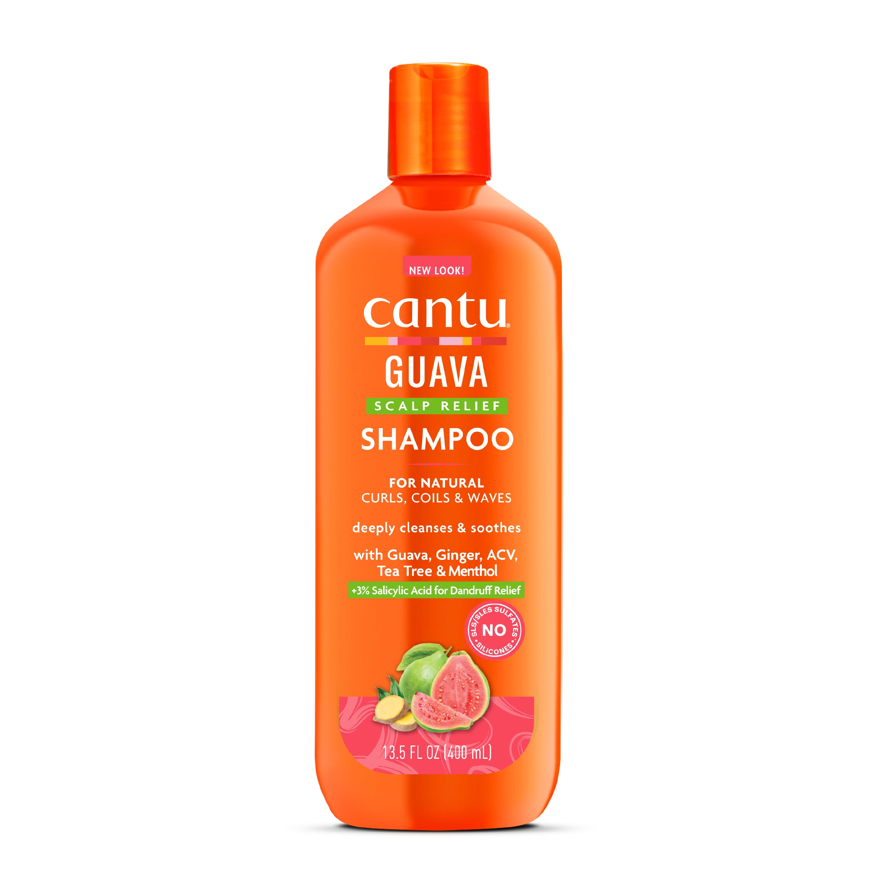 Cantu AntiDandruff Shampoo with Guava & Ginger, 13.5 fl oz
