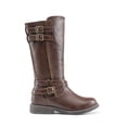 thumbnail image 2 of Botas DREAM PAIRS para Niñas, Altas hasta la Rodilla, Color Marrón, Talla 11, 2 of 5
