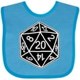 thumbnail image 3 of Inktastic 20 Sided Black Dice Boys or Girls Baby Bib, 3 of 4