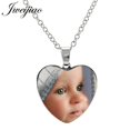 thumbnail image 2 of JWEIJIAO-collar con colgante en forma de corazón personalizado, cabujón de cristal de 25mm, para fotos, amigos, amantes, regalo, NA01, 2 of 4