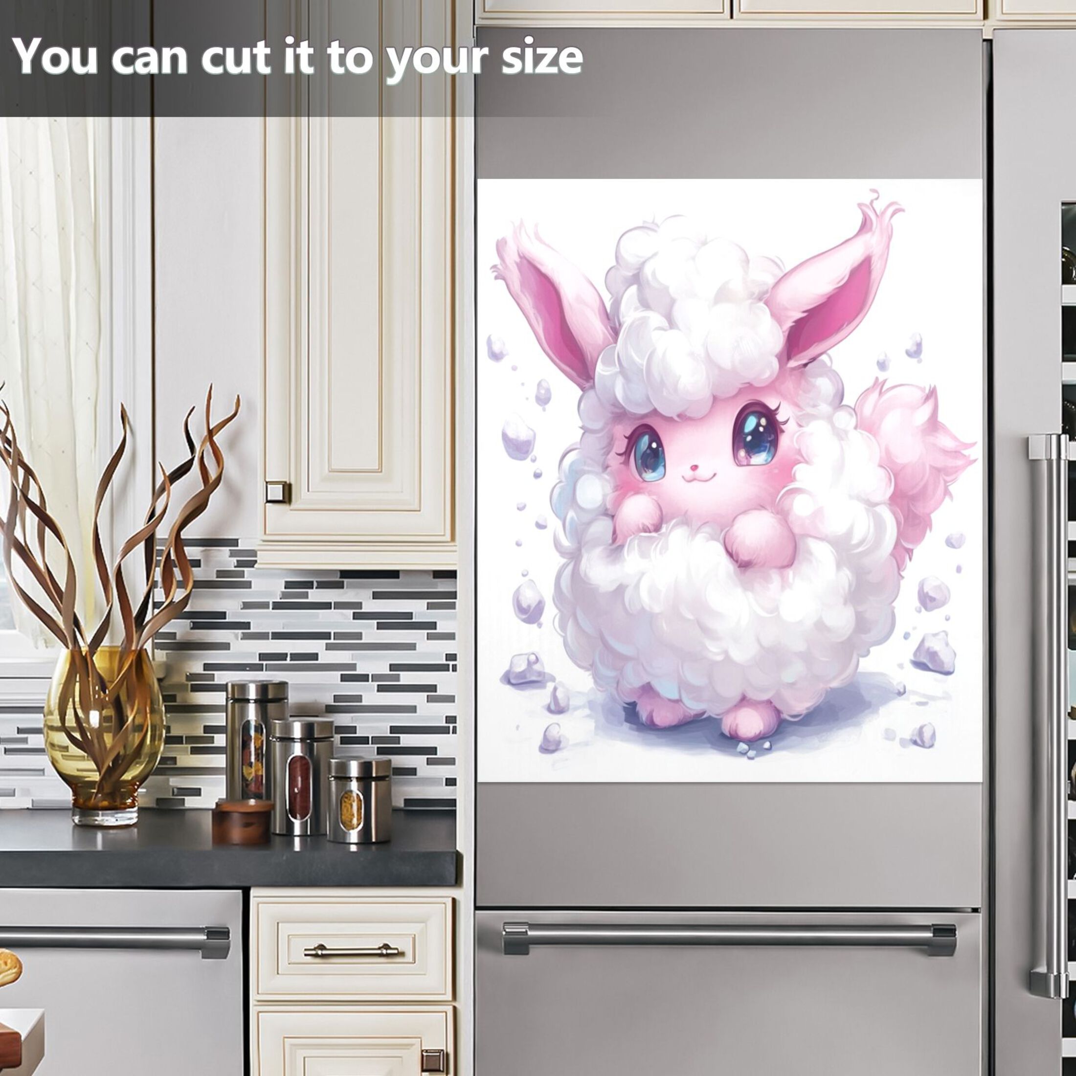 Dishwasher Magnetic Sticker 23x26 Inch Refrigerator Magnetic Sticker Washing Machine Magnetic Sticker Kitchen Panel Magnetic Sticker Home Decor Super Cool Sheep