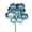 Baby Blue, variant on Vickerman 12" Plum Ball Ornament Christmas Pick, 4 per set