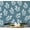 Blue (Plain Vinyl), variant on S4sassy Self Adhesive Wallpaper, Blue Leaf Print Mural Wall Paper, Peel and Stick Contact Paper for Walls, Entryway accent Wall, Office Decor, Solution (25"x60" inch)