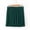 Green, variant on Girls Casual Pleated Mini Skirt Fashion College Style Half Skirt Solid Color Short A-line Skirt for 11-18 Years