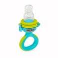 thumbnail image 2 of Nuby Twist N' Feed Infant First Foods Feeder with Hygienic Cover: 10M+, Aqua, 2 of 4