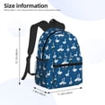 thumbnail image 2 of Disketp Cartoon Geese With Xmas Mochila Ligera Clásica con Múltiples Bolsillos, Mochila Casual para Hombre y Mujer, Ideal para Escuela, Trabajo y Viajes, 2 of 6