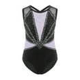 thumbnail image 3 of Haitryli Gymnastics Leotards for Girls Ballet Dance Outfit One Piece Figure Skating Jumpsuits Sports Workout Light Purple 10, 3 of 5