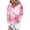 Pink, variant on Bovemsi Womens Sweatshirts Tie Dye Patterned Oversized Sportswear Long Sleeved Shirt Pullover With Pockets Fall Fashion Outfits 2025 Clothes