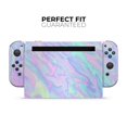 thumbnail image 4 of Design Skinz - Compatible with Nintendo Switch Console + Joy‑Con - Skin Decal Scratch-Resistant Removable Vinyl Wrap Cover - Iridescent Dahlia v1, 4 of 5
