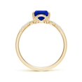 thumbnail image 2 of ANGARA Lab Grown 1.75 Ct Pear Blue Sapphire & Diamond Engagement Ring for Women in 14K Yellow Gold (Size-9x7mm) | Anniversary, Jewelry Gift for Women | Lab-Grown Blue Sapphire Ring, 2 of 8