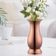 thumbnail image 3 of Jarrón nórdico sencillo para flores, jarrón decorativo de mesa, contenedor de flores secas de metal Oro rosa, 3 of 9
