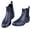 Navy Blue, variant on Litfun Women's Short Rain Boots Waterproof Anti Slip Rubber Ankle Chelsea Booties Rainboots for Women, Black, Size 5