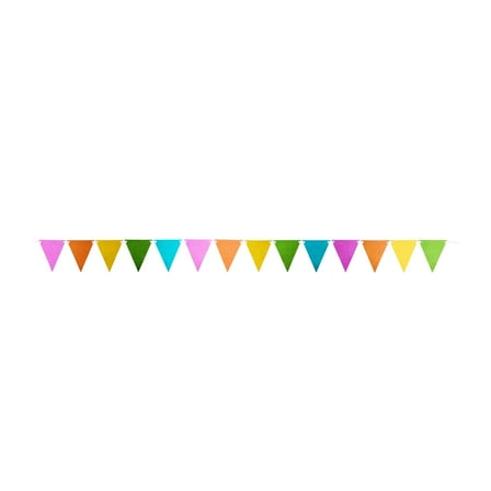 Multicolor Glitter Flag Banner, 9', by Way To Celebrate