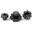 thumbnail image 4 of For Plumblossom Hand Tightening Rubberhead Nuts Thumb Nuts M8 Black, 4 of 5