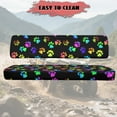 thumbnail image 4 of Uorisanigo UTV Seat Cover Anti-Slip Universal Colorful Paw Print UTV Front Bench Seat Cover Fit for Kawasaki Mule 4010 4x4 Diesel 2009-2013 Mule Padded Protector for All Seasons Protection, 4 of 7