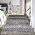thumbnail image 3 of Garvee 5'x7' Modern Abstract Area Rugs, Machine Washable Area Rug Neutral Indoor Floor Carpet Low Pile Rugs for Living Room Bedroom Office, Gray, 3 of 9