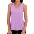 thumbnail image 4 of WHEANG Workout Tank Tops for Women Quick Dry Loose Racerback Tank Tops for Women Sleeveless Running Athletic Tops Breathable Summer Tank Tops Womens Summer Tops Light Violet L 2026 Sales Under $5, 4 of 4
