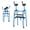 Blue, variant on ELLEGNT Upright Rolling Walker with Seat, Adjustable Height Rehabilitation Walker for Seniors & Adults, Navy Blue
