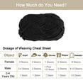 thumbnail image 4 of Uxcell 2Skeins Velvet Yarn Blanket Yarn 2x100g/7.1oz Polyester Soft Knitting Chenille Yarn Black, 4 of 7