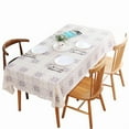 thumbnail image 6 of PVC table cloth waterproof and hot oil disposable pad oblong table printed tablecloth square (mi fen se011,137x230cm), 6 of 6
