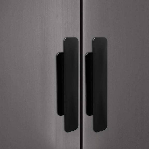 Yammee Set of 2 Self-Adhesive Furniture Handles Cabinet Handle Drawer Handles Door Handles No Drilling Handle for Wardrobes