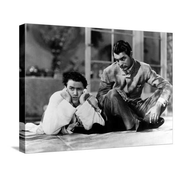 Art.com The Philadelphia Story, James Stewart, Cary Grant, 1940 Stretched Canvas Print Wall Art, 24" x 18"