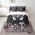 thumbnail image 2 of Homewish Teens Female Men Flying Butterfly Twin Bedding Sets 7-Piece,Botanical Plants Mushroom Bedding Comforter Set Microfiber,Galaxy Starry Sky Breathable Sheet Sets,Super Cozy Room Decor, 2 of 8