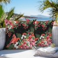 thumbnail image 3 of Throw Pillow Covers 18x18 Inch Set of 2, Cardinal Bird Waterproof Outdoor Pillow Covers, Winter Poinsettia Pine Cones Berry Black Decorative Cushion Pillowcases for Couch, Sofa, Bed, Garden, Patio, 3 of 9