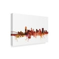 thumbnail image 2 of Trademark Fine Art 'Memphis Tennessee Skyline Red II' Canvas Art by Michael Tompsett, 2 of 4
