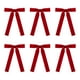 thumbnail image 2 of Set de decoraciones de lazos de terciopelo para árbol de Navidad de 6 | Lazos navideños suaves y de textura sedosa para árbol, coronas, guirnaldas | Elegantes adornos festivos de envolvente para, 2 of 7
