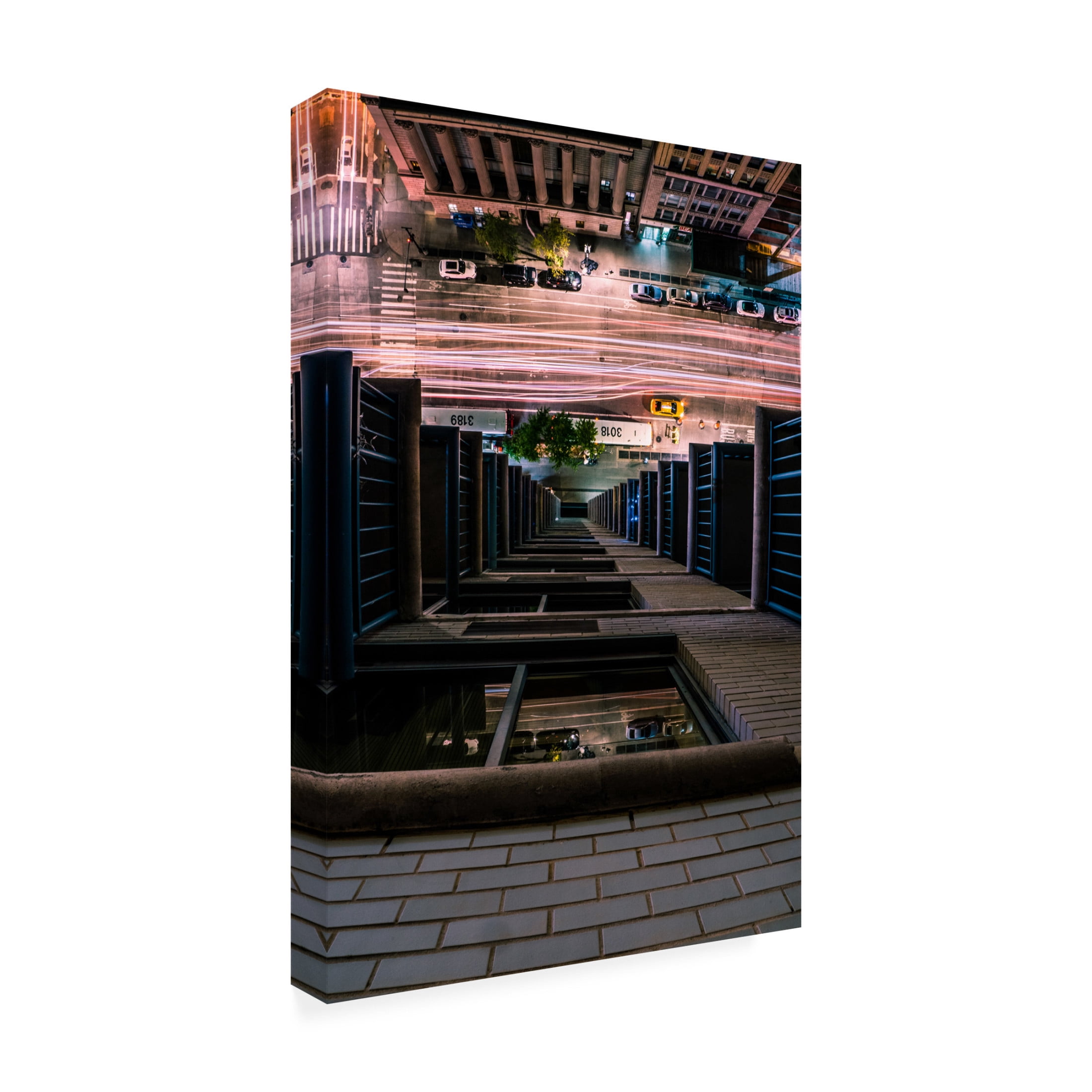 Canvas Wall Art - Christopher R. Veizaga 'Looking Down' Wall Art for Living Room, Bedroom, or Office D?cor by Trademark Fine Art - 22 x 32 Inches