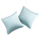 thumbnail image 1 of Deconovo Designer Series Jacquard Cushion Cover for Sala de estar Floral Pattern Fundas de cojines Juego de 2, Slate Blue, 18x18 Inch, 1 of 7