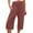 Wine, variant on Loopsun Women's Pants, Women's Loose Wide Leg Pants High Waist Straight Pants Casual Pants Wine M
