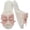 Pink, variant on CHICVOMEY House Slippers for women Plush Memory Foam Indoor Shoes with Bow Cute Fuzzy House shoes
