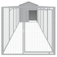 thumbnail image 3 of vidaXL Dog House with Roof Anthracite 46.1"x400.4"x48.4" Galvanized Steel, 3 of 8
