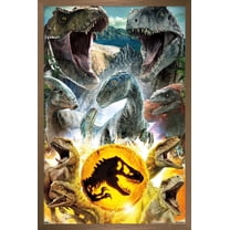 Jurassic World: Dominion - Group Wall Poster, 22.375" x 34" Framed