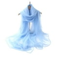 thumbnail image 2 of HuangHuanChen Chiffon Scarf for Women Ladies Scarf Soft Lightweight Thin Women Summer Neck Wrap Lightweight Fashion Scarves Shawl Wraps Scarf for Women, 2 of 5