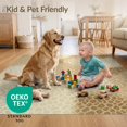 thumbnail image 4 of ODIKA 2'x3' Ultra-Soft Accent Mat, Spotted Abstract Inspired Patchwork Bordered Motif Layout Cow Flowing Dynamic None Washable, Bare feet friendly, Easy Care Indoor rug for Bedside, Footrest, 4 of 7
