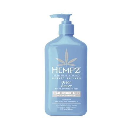 Hempz Ocean Breeze Herbal Daily Moisturizing Body Lotion for Dry Skin, 17 fl oz