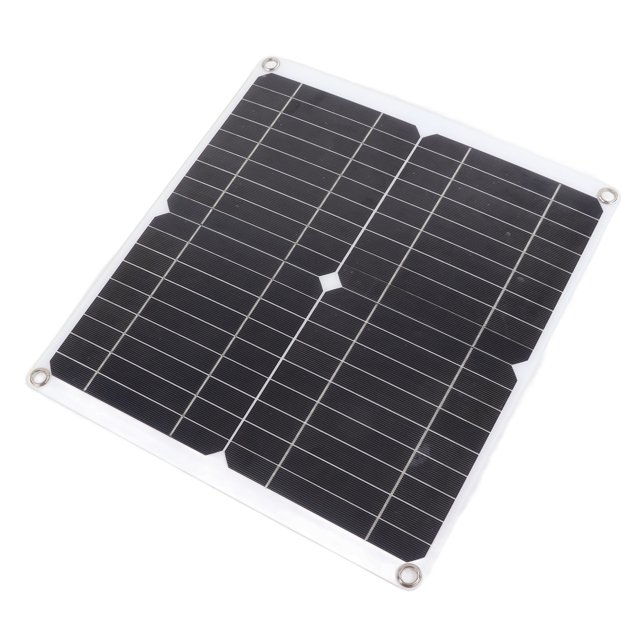 Solar Panel Kit, Monocrystalline 20W 12V Solar Panel IP65 Waterproof 20W 12V For Outdoor