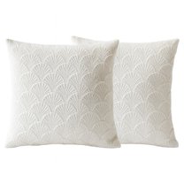 2-Pack Decorative Throw Pillow Covers for Couch and Bed, Soft Embossed Texture Cushion Covers with Hidden Zipper, Modern Accent Home Decor for Living Room and Bedroom